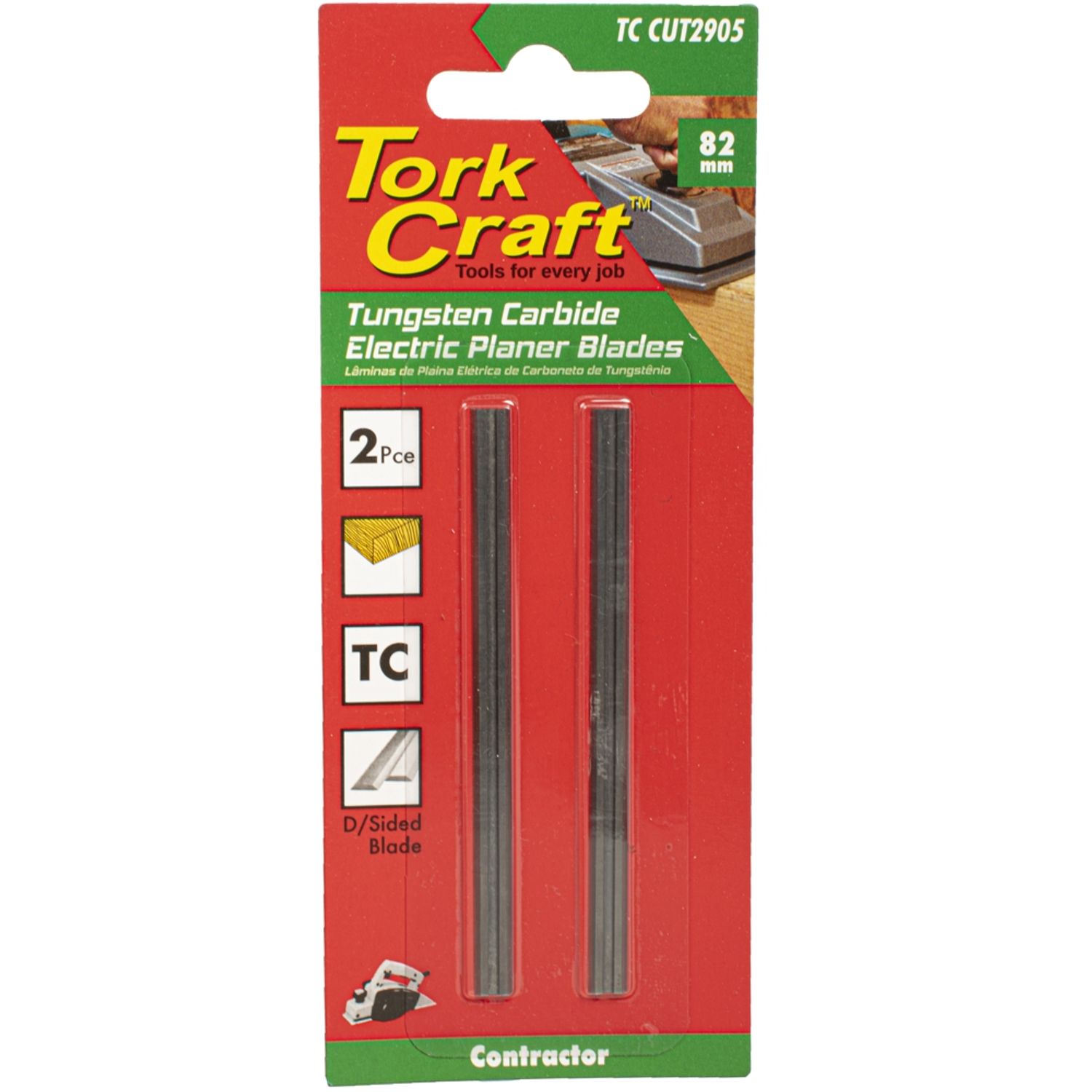 Planer Blades 82mm X 5.5mm X 1.1mm Carbide Insert 2pce